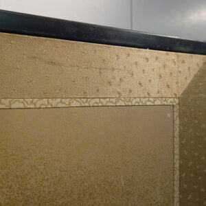 19th Century Japanese Screen, Crane Above Waves - Image 16
