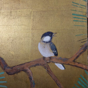Meiji Era Japanese Gilt Screen, Forever Spring - Image 11
