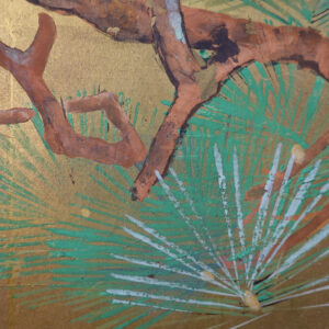 Meiji Era Japanese Gilt Screen, Forever Spring - Image 13