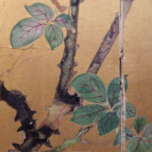 Meiji Era Japanese Gilt Screen, Forever Spring - Image 14